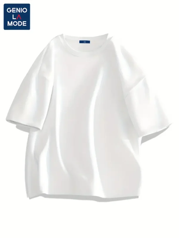 GENIO LAMODE Men'S Summer Cotton T-Shirt - Image 4