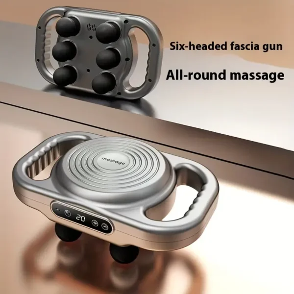 Purchase a Six-Head Fascia Gun for Muscle Massage, a Deep Tissue Percussion Massager, a Handheld Body And Back Muscle Massage Gun. - Image 4